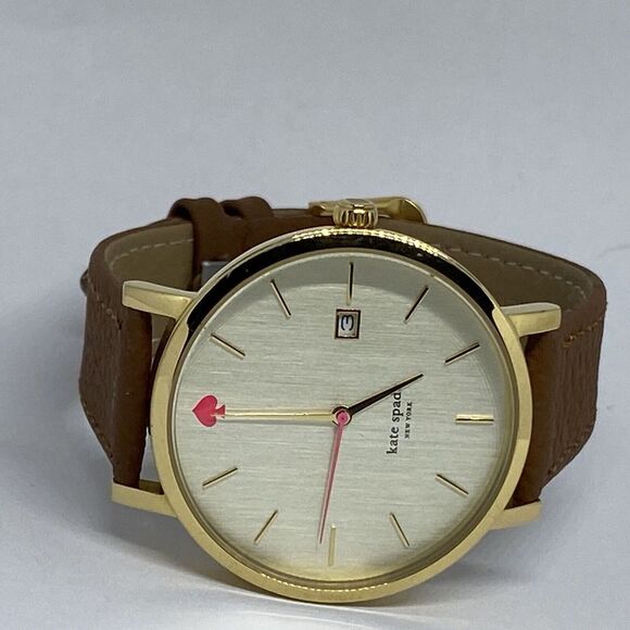 Kate Spade New York Gramercy 0009 Women's Brown Leather Analog Quartz Watch VK87 - Picture 7 of 12